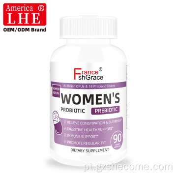 Shecome Cápsulas Probióticas Prebióticas Femininas Saúde Digestiva